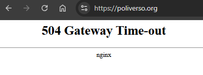 https://poliverso.org/
504 Gateway Time-out
nginx