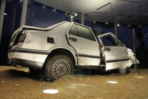 il relitto della Fiat Croma