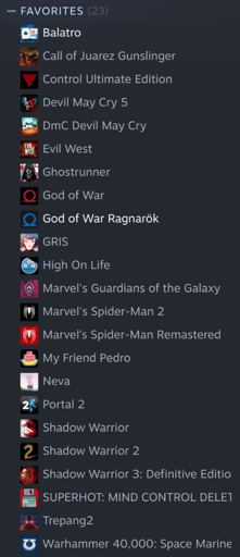 Recommend games for me